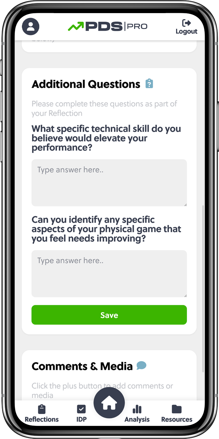 PDSpro app screenshot